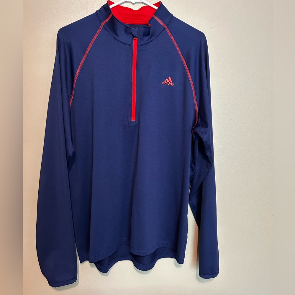 Adidas Quarter Zip Pullover - Size Medium